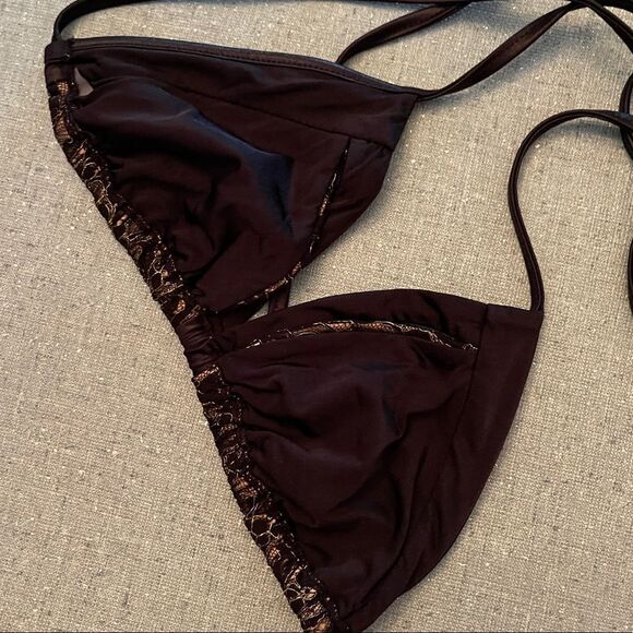 Beach Bunny Black Lace Bikini Top - Picture 2 of 6